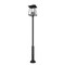 Z-Lite Rainer 6 Light Outdoor Post Mounted Fixture, 17.5in. W x 126in. H, Black 5015PHXXLR-5010P-BK - alternate 2